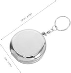 FOMIYES 2pcs Portable Keychain Pill Holder Small Single Compartment Pill Case Medicine Storage Container for Travel and Daily Use