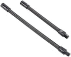 Eujgoov 2 Pcs Flexible Socket Extension Bar, 1/2 Inch Drive S2 Alloy Steel Bendable Socket Extender with Spring Stop Ball for Narrow Space Car Fasteners Industrial Mechanical Projects