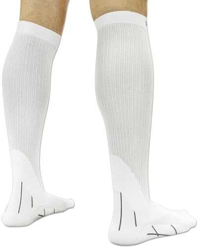 Meister Graduated 20-25mmHg Compression Running Socks for Shin Splints (Pair)