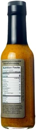Ghost Island Hot Sauce | Extra Hot Pepper Sauce With A Tropical Caribbean Flavor | Habanero, Bhut Jolokia, Fattalli | No Preservatives, Extract Free | Made In Finger Lakes, USA | 5 fl. oz bottle