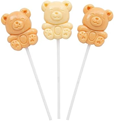 Teddy Bear Lollipops - 12 Pieces