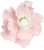 O'Creme Gumpaste Anemone Flower Set of 3 Pastel Pink- Edible Flowers for Cake Decorating - Sugar Paste Flower Decorations for Cakes, Cupcake Toppers - Birthday Party, Wedding, Valentines Day, Shower