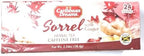 Caribbean Dreams Sorrel & Ginger Tea, 24 Tea Bags, All Natural, Caffeine Free, Herbal Tea, White, (CD S&G)