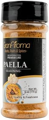 GranAroma Paella Seasoning, Authentic Spice Blend, Contains Saffron, Spanish Cuisine (6 Ounce)