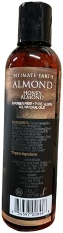 Intimate Earth Massage Oil, Almond, 4 Ounce