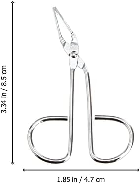 Stainless Steel Scissors-Shaped Eyebrow Tweezer Clip for Precision Hair Removal Silver Eyebrow Plucker Facial Hair Tweezer Durable and Stylish Grooming Tool