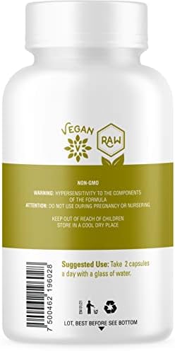 Organic Side | Maca Capsules | USDA Certified Organic, Non-GMO, Vegan | 60 Capsules for Energy | Hormone Balance, and Vitality | Natural Supplement