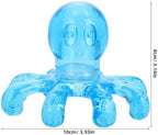 Octopus Massager 2 Pack Portable Handheld Scalp and Body Massage Tool Self Pressure Point Tool 3.93 Inch for Neck Head Relaxation, Blue