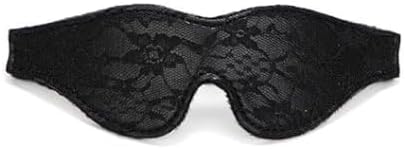 Satin Eye Mask, Soft Comfortable Silk Sleeping Cover Blindfold Tie for Valentine's Day Gift, Sleep Blindfold for Adults Play (Black)