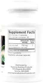 Supreme Nutrition Uva Ursi, 60 Pure Bearberry Vegetarian Capsules