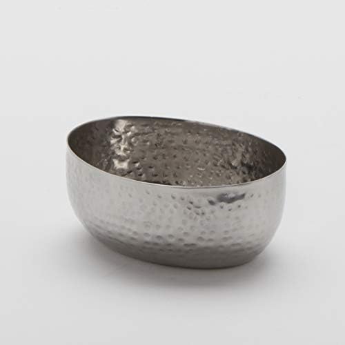 American Metalcraft HS4 Stainless Steel Sauce Cup, Hammered, Oval, 4-Ounces