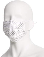 Perry Ellis Standard Reusable Pleated Woven Fabric Face Masks (Pack of 3, Assorted Prints and Colors)