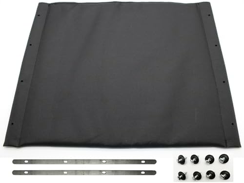 Blue Streak Wheelchair Seat, 16x16 inch, Nylon Upholstery, Replacement Parts with Hardware, STDS3J2416, Suitable for K1/K2 Wheelchairs (1Ea, Black)