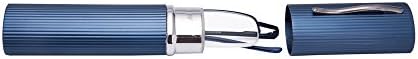 EYEGUARD 2 Pairs of Classic Spring Hinges Readers in Slim Pen Clip Portable Aluminum Hard Case Reading Glasses