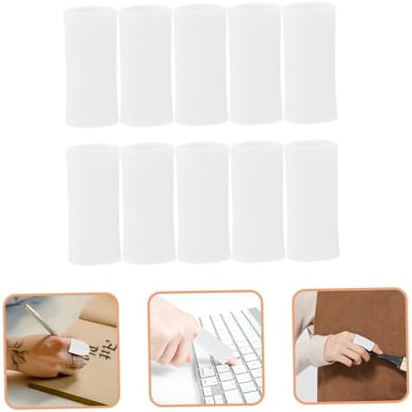 5pairs Silicone Finger Sleeves Protectors for Joint Coverage Breathable Anti-Friction Finger Covers for Typing Gardening and Sports Activities