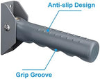 Flip Up Grab Bar for Doorway/Stairs Safety Assist Handles for Elderly Non-Slip Grip Bar Great for Seniors, Elderly, Disabled, Handicap and Injured People - Suitable for Wood Door (Gray)