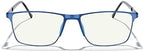 MERRY'S Fashion Blue Light Blocking Glasses - Reading Glasses Metal Frame Spring Hinge Readers for Men Eyeglasses