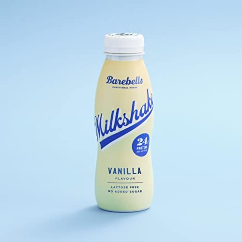 Barebells Milkshake - Batido Proteinas - 24g Proteina x Batido - Sin Lactosa - Sin Gluten - Sin Azúcares Añadidos - Vainilla - Pack 8 Batidos x 330ml