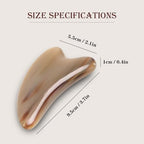 GuaSha Tool for Face and Body Natural OX Buffalo Horns Scraping Board Massage Tool Acupuncture Scraper 牛角刮痧板按摩棒 (0.4in Thick)