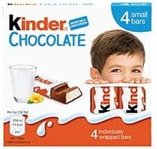 Kinder Chocolate - Milk Chocolate with Creamy Milk Filling - Case 20 x 50g
