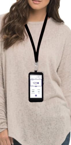SNK Premium Cover Corner Silicone Case (Includes Lanyard + Lanyard Patch + Screen Protector) for Omnipod 5 Receiver (Continuous Glucose Monitoring) (Purple)