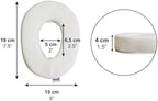 KMINA Ear Piercing Pillow for Side Sleeping with Adjustable Strap, Washable, Pressure Relief Pillow, Hole in Center, Made in Europe