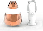 Eyebrow Hair Remover Replacement Heads Compatible for Finishing Flawless Facial Hair Removal Tool for Women Smooth, with Cleaning Brush, Rose Gold (RoseGold-2pcs)