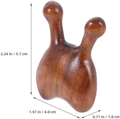 ARTIBETTER Wooden Facial Massager Set 2pcs with Nose Scraper Face Acupoint Tool for Scalp and Eye Meridian Massage Relaxation and Hair Care