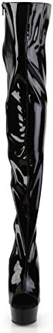 Pleaser Women's Delight-3017 Knee-High Boot