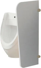 Public Toilet Partition for Men's Restroom PVC sheet Material Semi-arc shape with Bathroom Partition Hardware Durability for School/Shopping malls/Public Places35.43x15.74x0.63 inch 1PCS