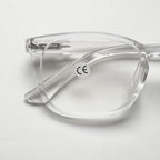 Lanomi Reading Glasses Rectangle Blue Light Blocking Eyeglasses Spring Hinge Stylish Lightweight Plastic Reader for Women Men