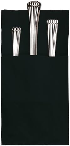 Hoffmaster 020166 Quickset Fold 603-QSD13 Dinner Napkin, Coin Embossed, 2 Ply 17" x 17", Black (Pack of 800)
