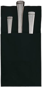 Hoffmaster 020166 Quickset Fold 603-QSD13 Dinner Napkin, Coin Embossed, 2 Ply 17" x 17", Black (Pack of 800)