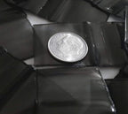 200-1" x 1" 1010 Small Zipper Lock Baggies Craft Resealable Plastic Baggy 2 Mil Zipper Poly Bags (Black)