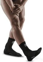 CEP Men's Mid Support Compression Achilles Support Short Socks | Injury and Recovery Muscle Stabilization