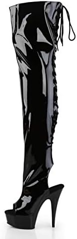 Pleaser Women's Delight-3017 Knee-High Boot