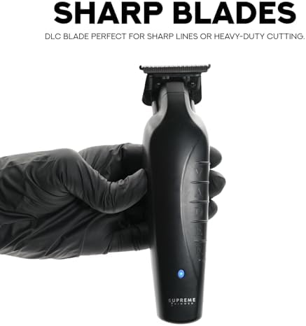 Supreme Trimmer Vader ST3778 – Professional Cordless Barber Liner | 210 Min Runtime, 7000 RPM Motor, Zero Gap DLC T-Blade, USB-C Fast Charging | Beard, Hair & Body