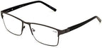 V.W.E. Men Premium Rectangle Metal with Plastic Temple Extra Large Reader - 152mm Wide Frame Reading Glasses