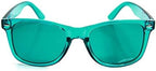 GloFX Color Therapy Glasses – Chakra Mood Light Therapy Chromotherapy Glasses (Aqua)