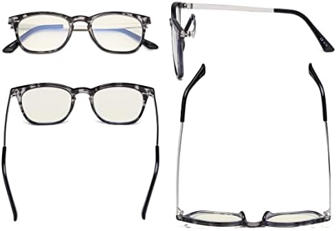 Eyekepper Blue Light Filter Glasses Men Women - Blocking UV Rays Anti Screen Glare Retro Computer Reading Eyeglasses