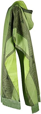 PAINEOMN Halloween Costume, Adult Green Cloak Cape Poncho Madrigal Cosplay Costume Halloween Outfit Dress up for Men