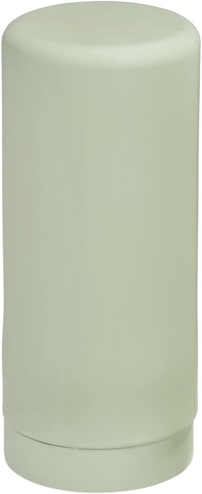 WENKO Easy Squeeze Dish Soap Dispenser for Kitchen Sink, Squeeze Bottle for Washing Up Liquid and Hand Soap, Round refillable Plastic Bottles, Easy to Fill and to use, 8.5 oz, Light Green