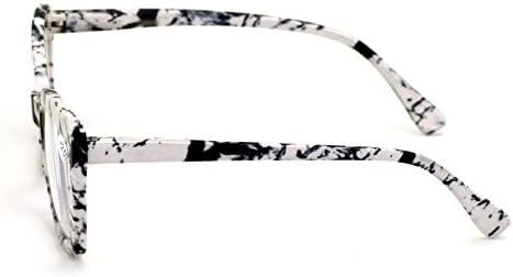 Women Big Lens Butterfly Reading Glasses - Fun Cateye Clear Lens Readers - Vintage Fashion