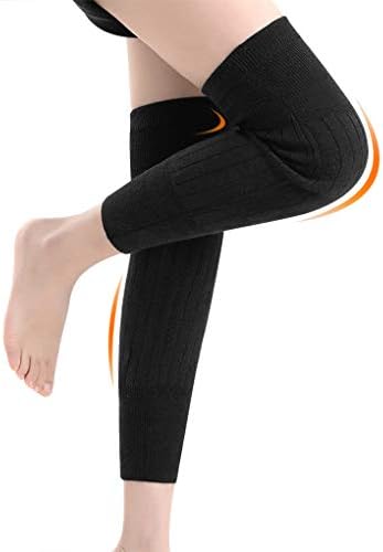 Thicken Cashmere Knee Warmer Cold Weather Thermal Leg Knee Sleeve Cozy Knee Brace Pads Support Protector for Women Men Joint Pain, Arthritis Relief, Injury Recovery, Sports and Outdoor, 1 Pair