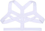YiZYiF Men's Strong Nylon Elastic Straps Brace Body Chest Harness Costumes Clubwear