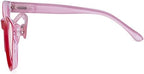 Eyekepper Large Cateye Design Reading Glasses Oversized Readers for Women Reading - Red +4.00