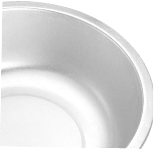 Thickened Aluminum Wash Basin 11.41 Inch Large Round Kitchen Vegetable Fruit Washing Bowl Metal Dishpan for Home and Party Use