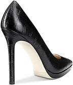 Lutalica W Women's Patent Leather Pointed Toe Sexy Platform High Heel Stiletto Dress Pumps for Party Nightclub Wedding
