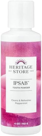 Heritage Store IPSAB™ Tooth Powder, Peppermint, 4 oz (113 g)