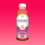 SYNERGY The Real Kombucha - Pomelo Pink Lemonade - 16 fl oz Bottle - Raw Probiotic Drink for Gut Health and Immune Support